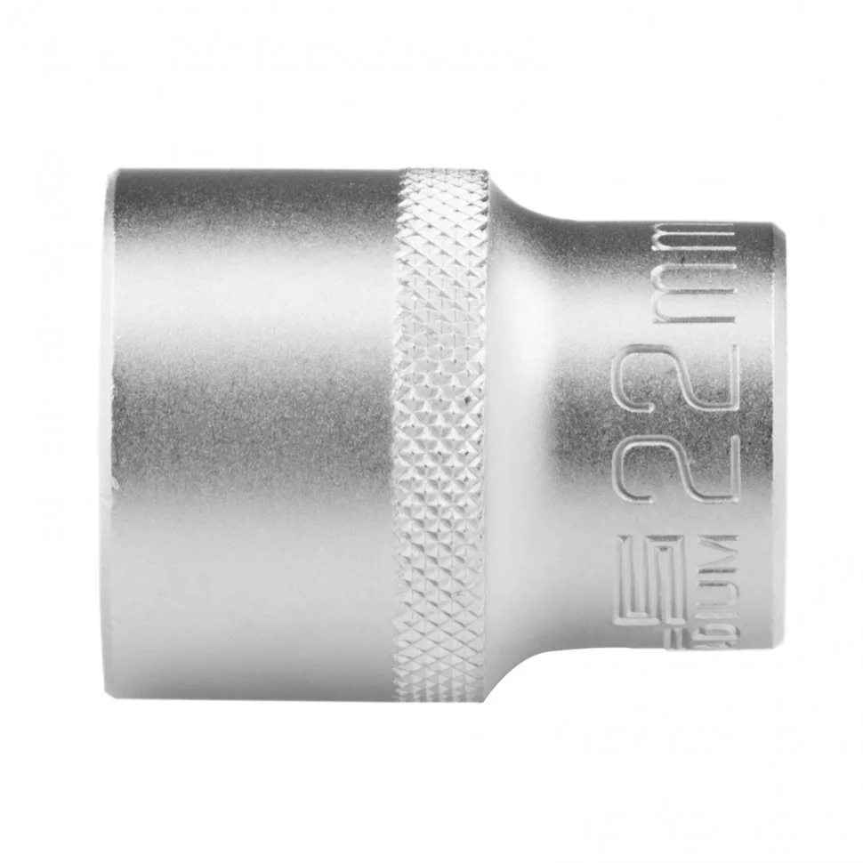 Stels Головка торцевая, 22 мм, двенадцатигранная, CrV, под квадрат 1/2, хромированная 13668
