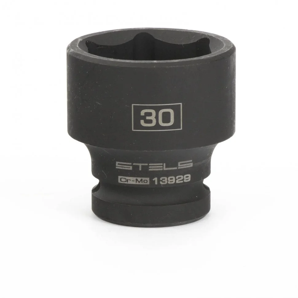 Stels Головка ударная шестигранная, 30 мм, 1/2, CrMo 13929