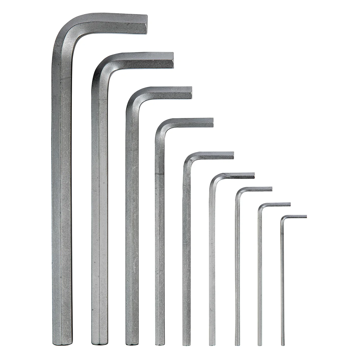 Denzel Набор ключей имбусовых, HEX, 2-12 мм, CrV, 9 шт., удлиненные 12369