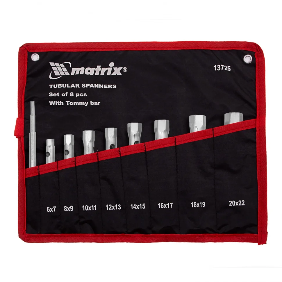 Matrix Набор ключей трубчатых торцевых 9 предметов 13725