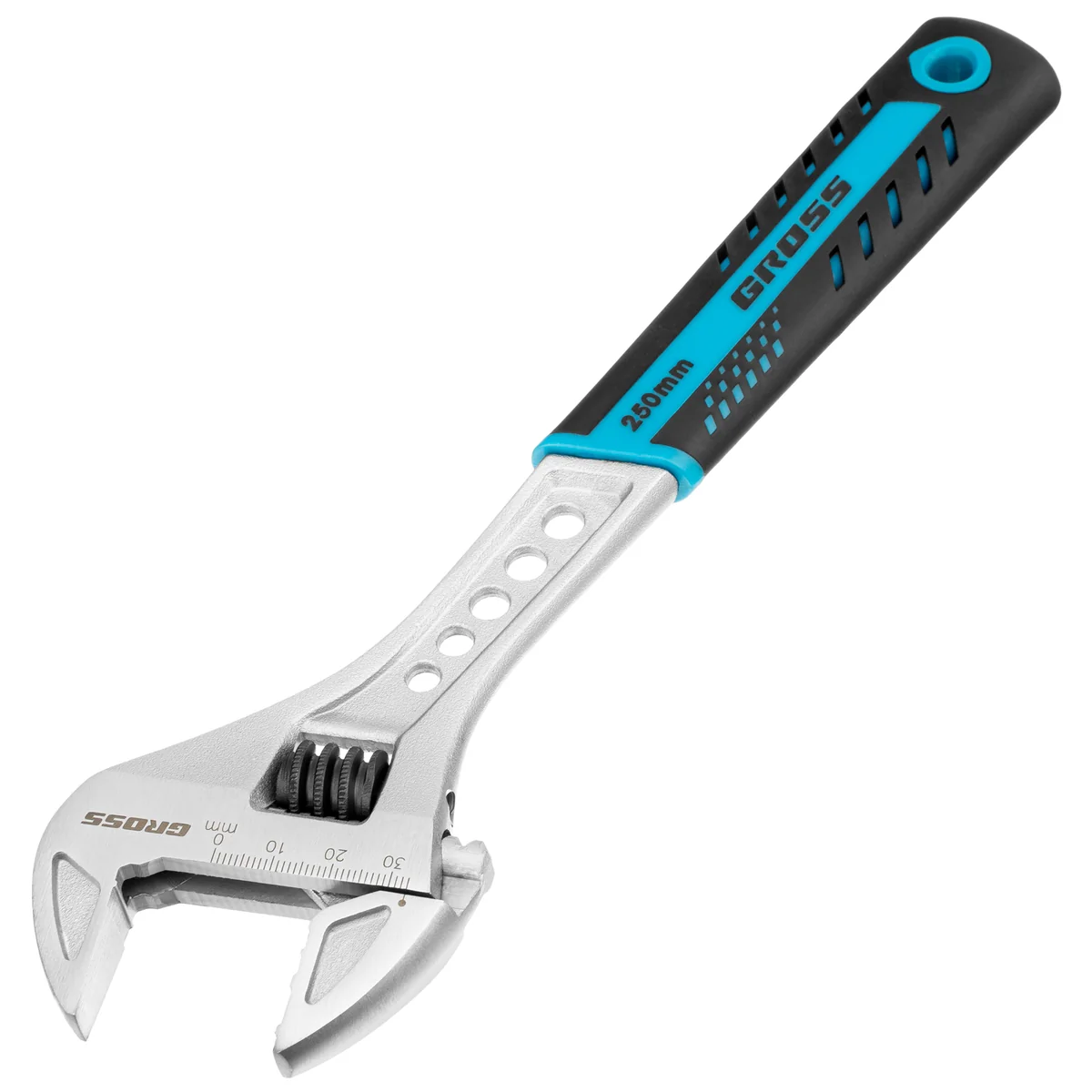 Gross Ключ разводной, 250 мм, CrV, двухкомпонентная ручка 15562