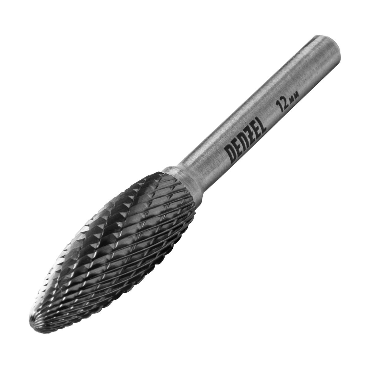 Denzel Борфреза по металлу твердосплавная, элипсообразная, тип-H, 12 мм// 72063