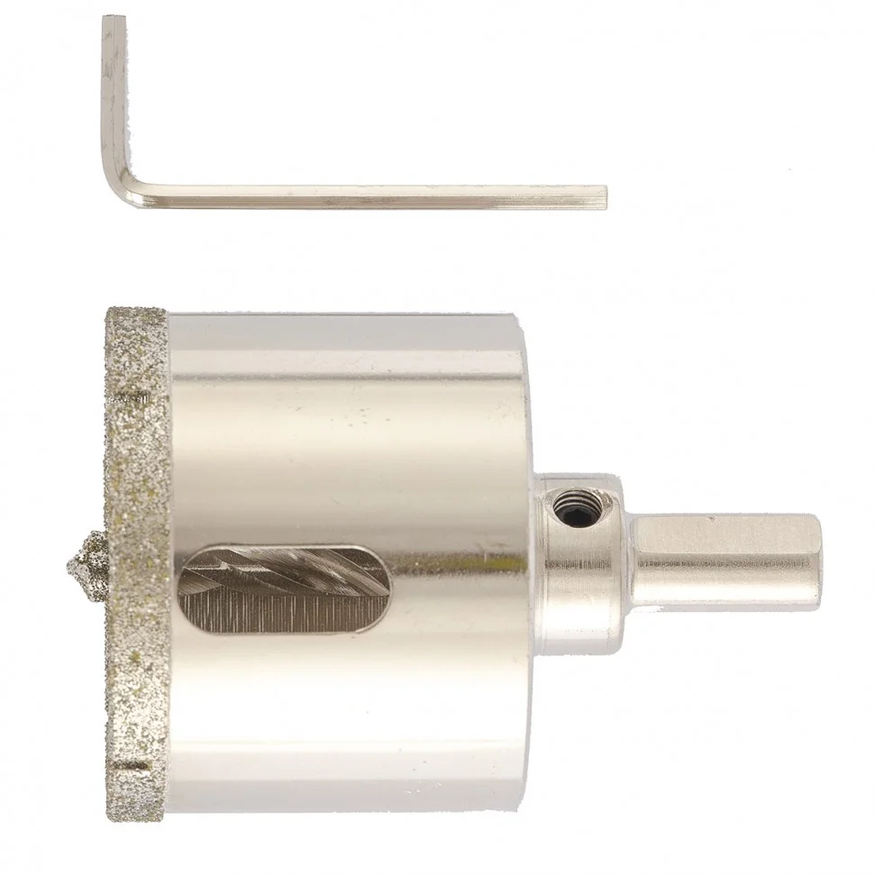 Matrix Сверло алмазное по керамограниту, 50 х 67 мм, трехгранный хвостовик 726503