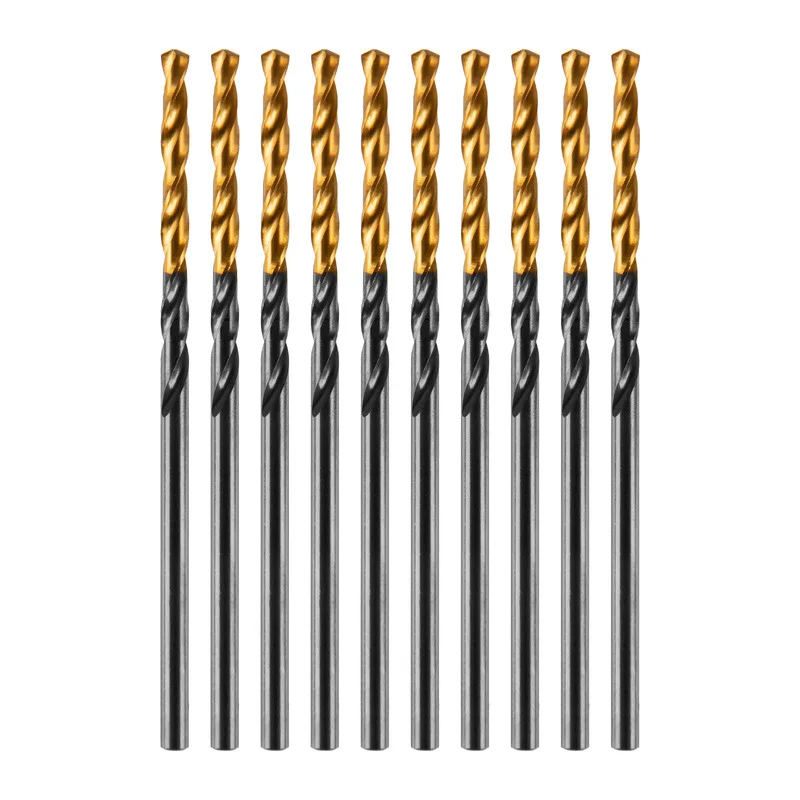Denzel Сверло по металлу, 2 мм, HSS-Tin, Golden Tip, 10 шт. 717203