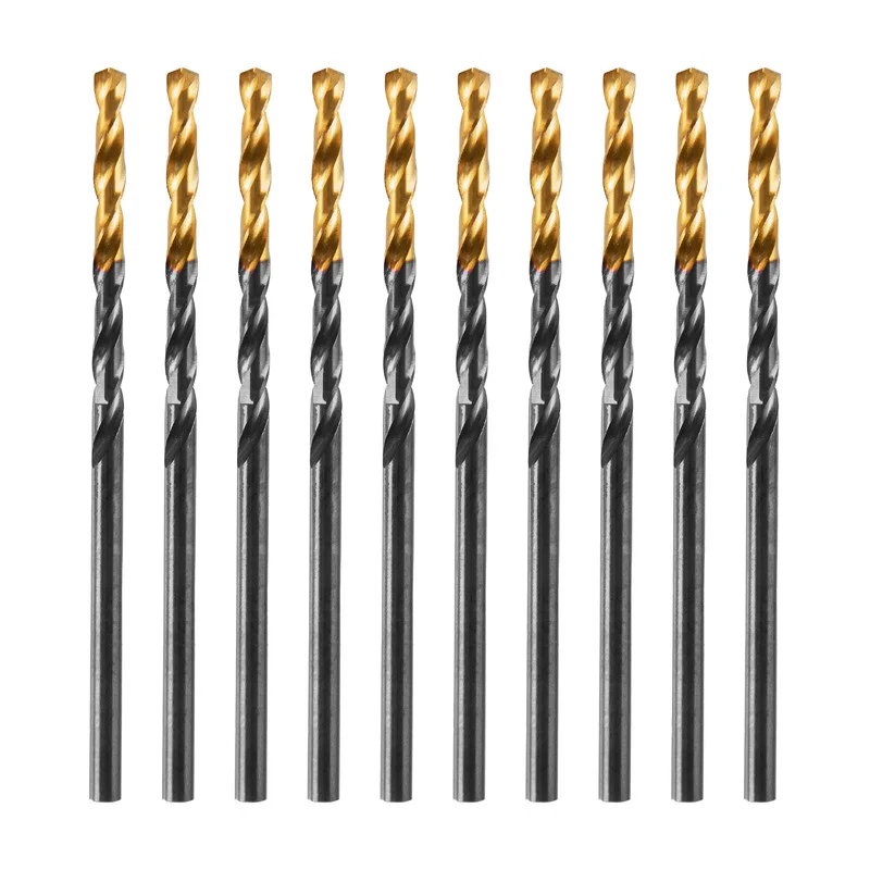 Denzel Сверло по металлу, 2,5 мм, HSS-Tin, Golden Tip, 10 шт. 717204