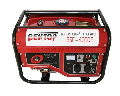 ВЕКТОР Генератор бензиновый ВБГ-4000Е