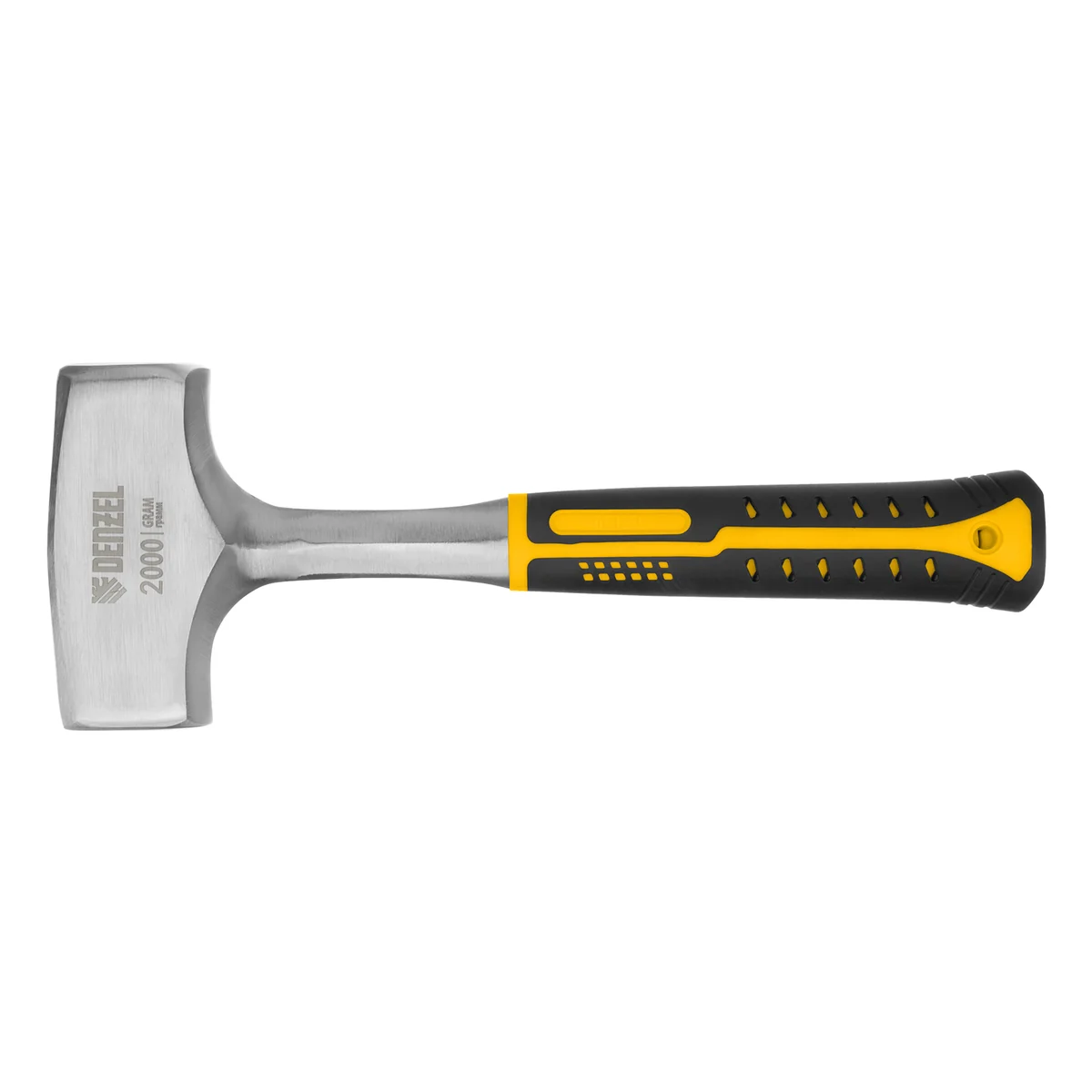 Denzel Кувалда 2 кг, цельнометаллическая, двухкомпонентная рукоятка 11013