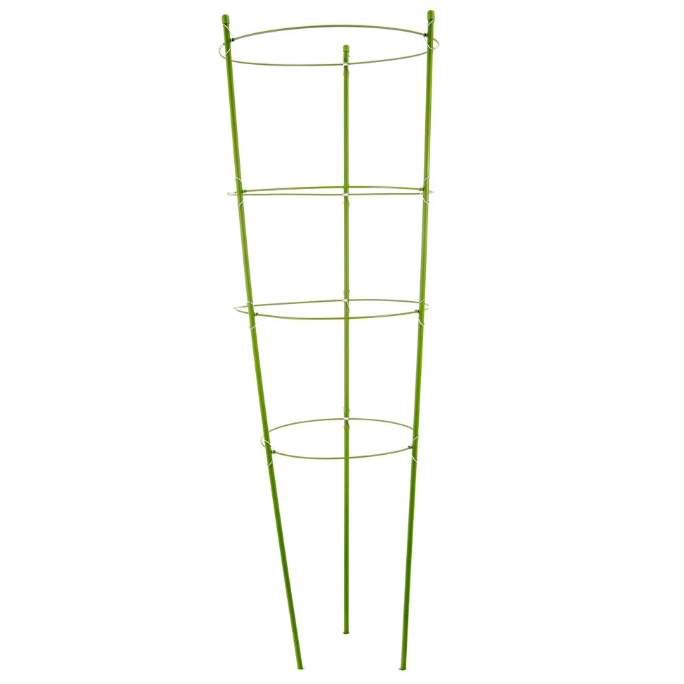 Palisad Поддержка для растений круглая H 90 см, металл в пластике, 4 кольца 644025