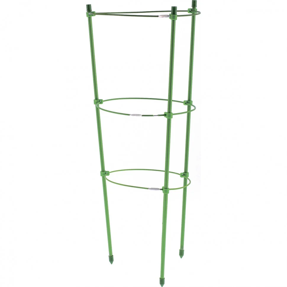 Palisad Поддержка для растений круглая H 120 см, металл в пластике, 4 кольца 644035