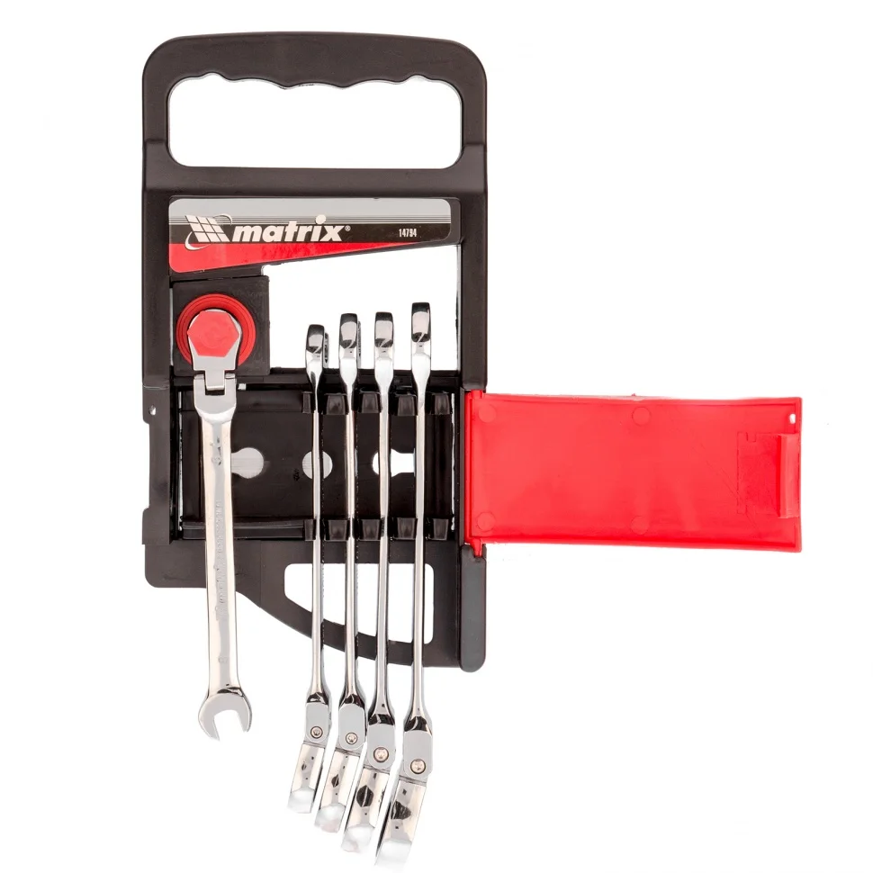 Matrix Набор ключей комбинированных, трещоточных шарнирных 5 шт. 14794