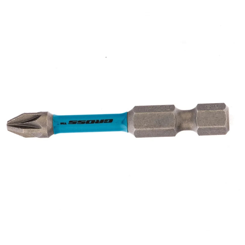 Gross Бита торсионная PZ2 x 50 мм, для ударных шуруповертов, 2 шт. 11488