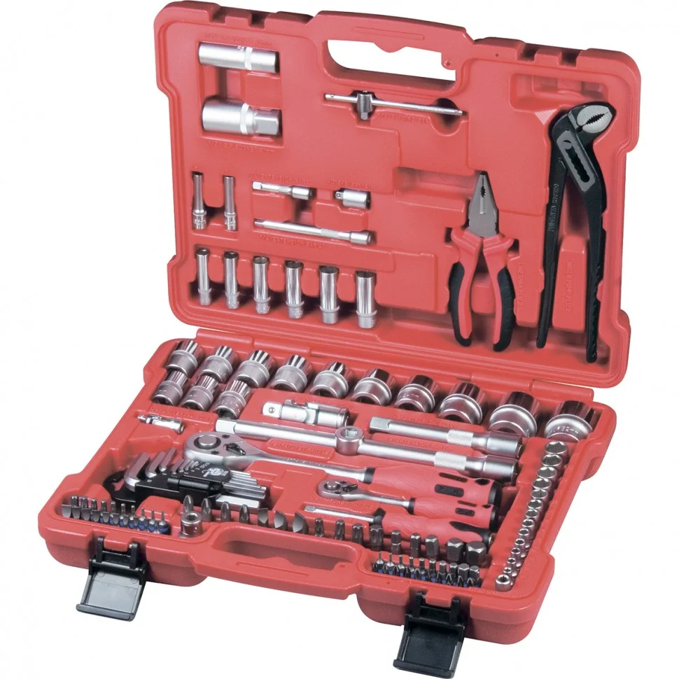 Matrix Набор слесарно-монтажный с квадратами 1/4, 1/2 и 5/16", 117 предметов ProFI13587