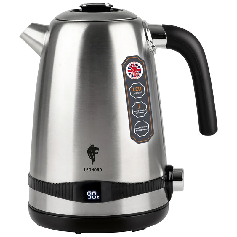 Leonord Чайник электрический LE- 1501 (1,7 л) стальной. 104859-SK