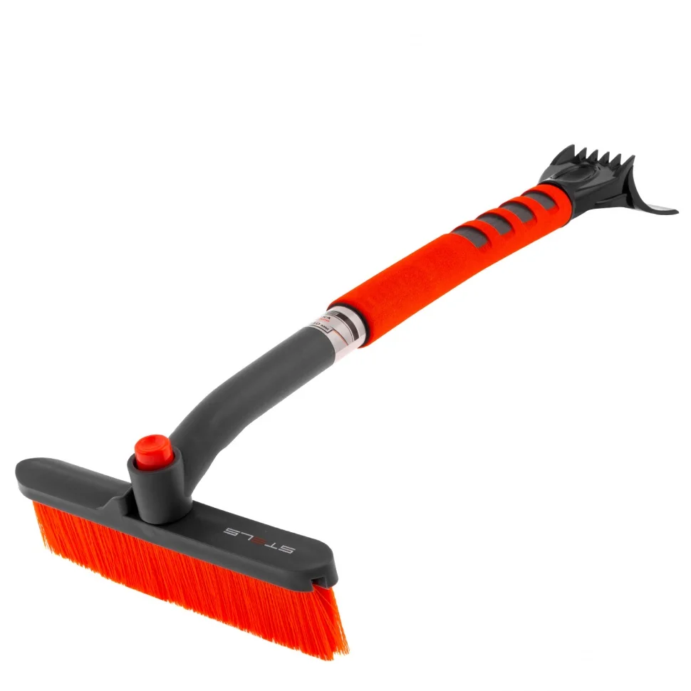 Stels Щетка-сметка для снега со скребком, поворотная голова, 510 мм 55305