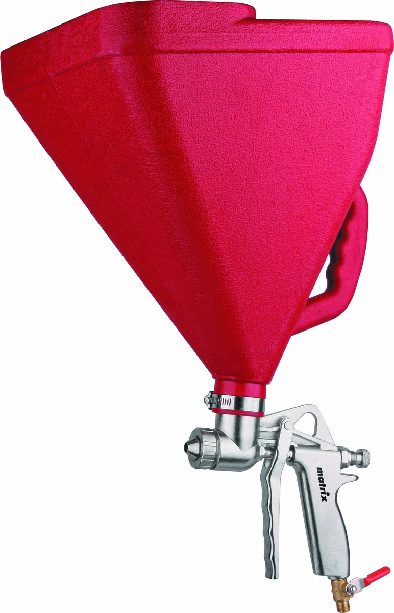 Matrix Картушный пистолет для штукатурки, V= 9,5 л, сопла 4, 6 и 8 мм// 57351