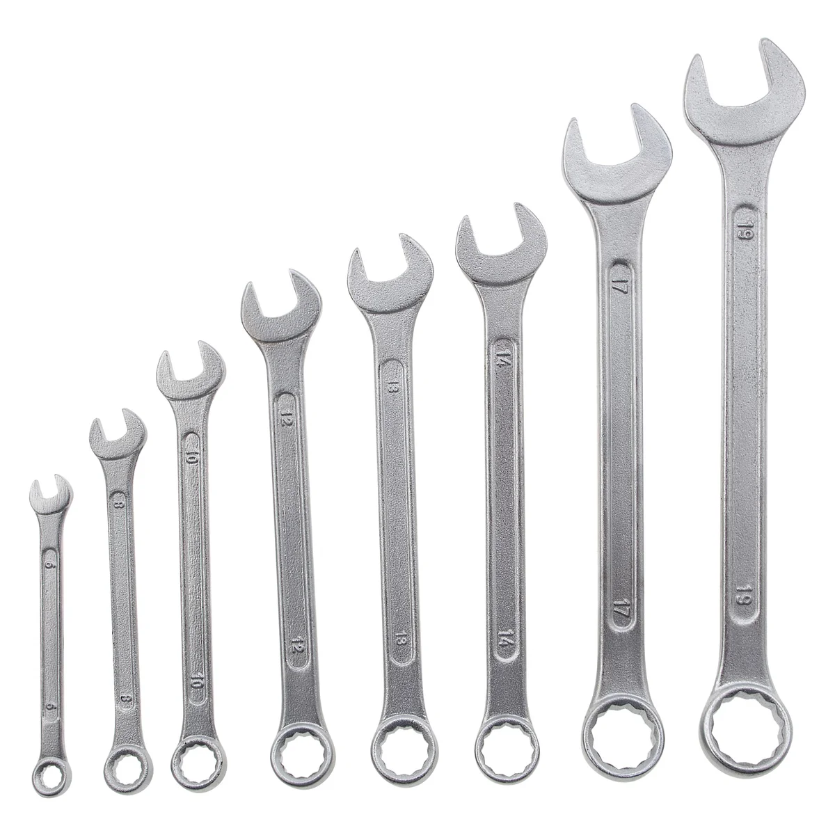 Sparta Набор ключей комбинированных, 6-19 мм, хромированные, 8 шт, 154605