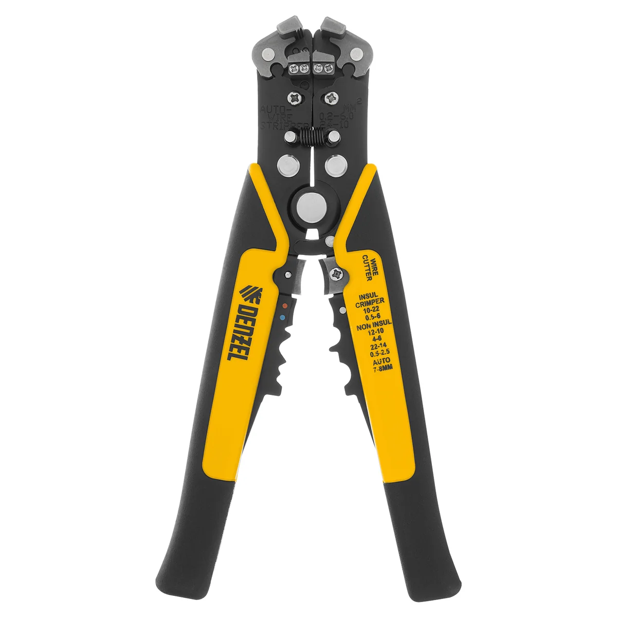 Denzel Щипцы для зачистки электропроводов 0,2-6 мм2, функция обрезания проводов// 17742