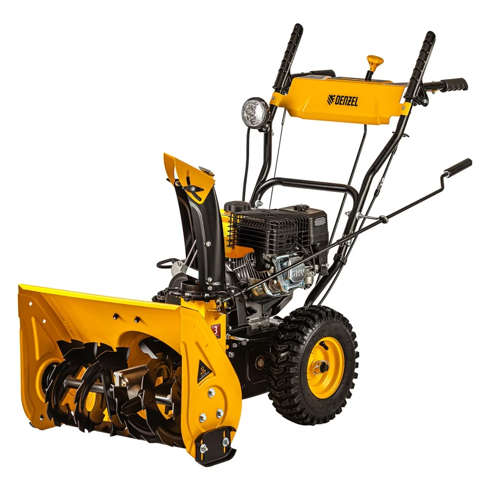 Denzel Бензиновая снегоуборочная машина SB 560 LP, 212 cc, электростартер, фара 97652