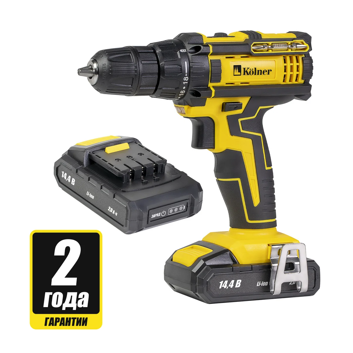 KOLNER Аккумуляторная дрель-шуруповерт KCD 14,4/2-2L