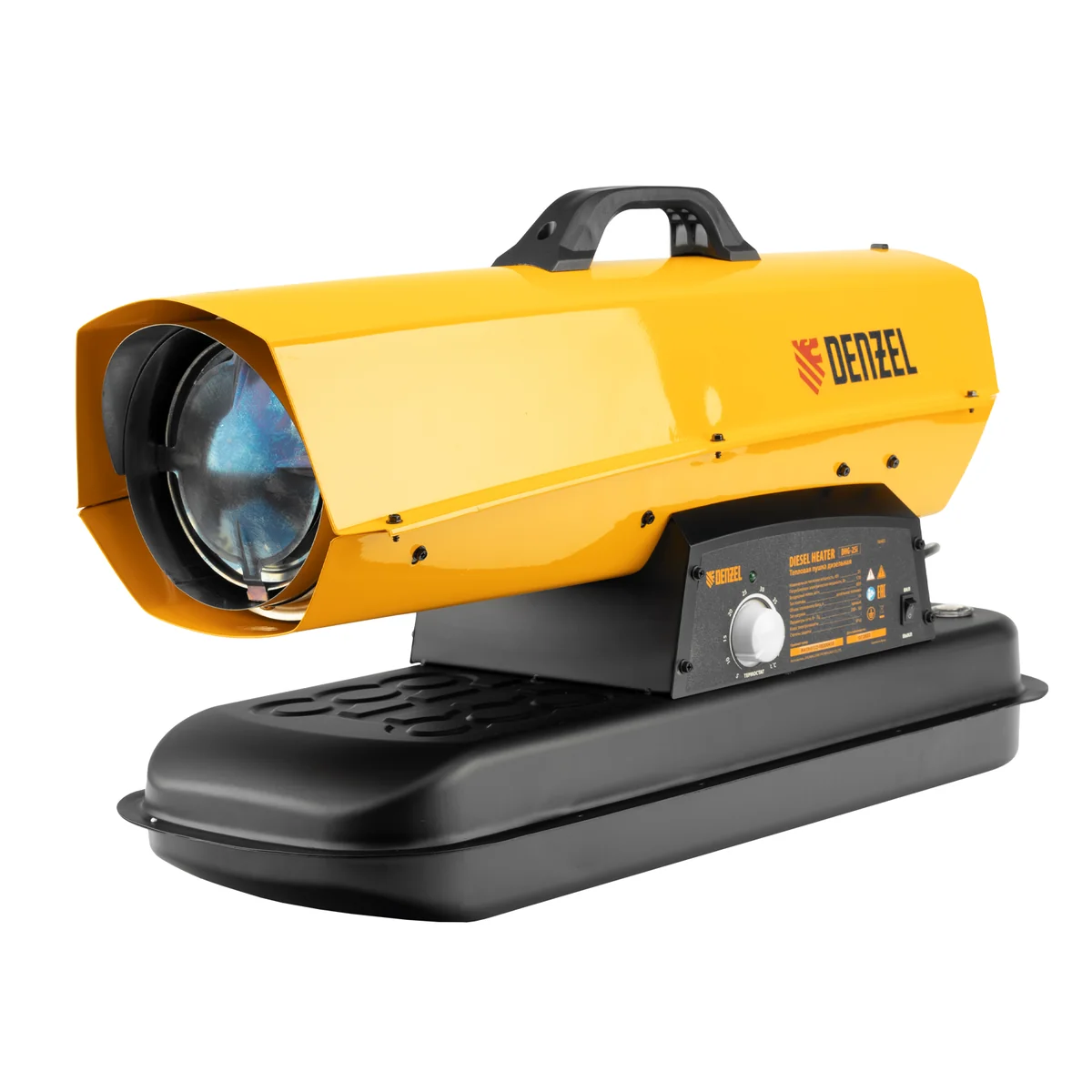 Denzel Дизельная тепловая пушка DHG-25i, 25 кВт, 600 м3/ч, прямой нагрев, термостат 96483