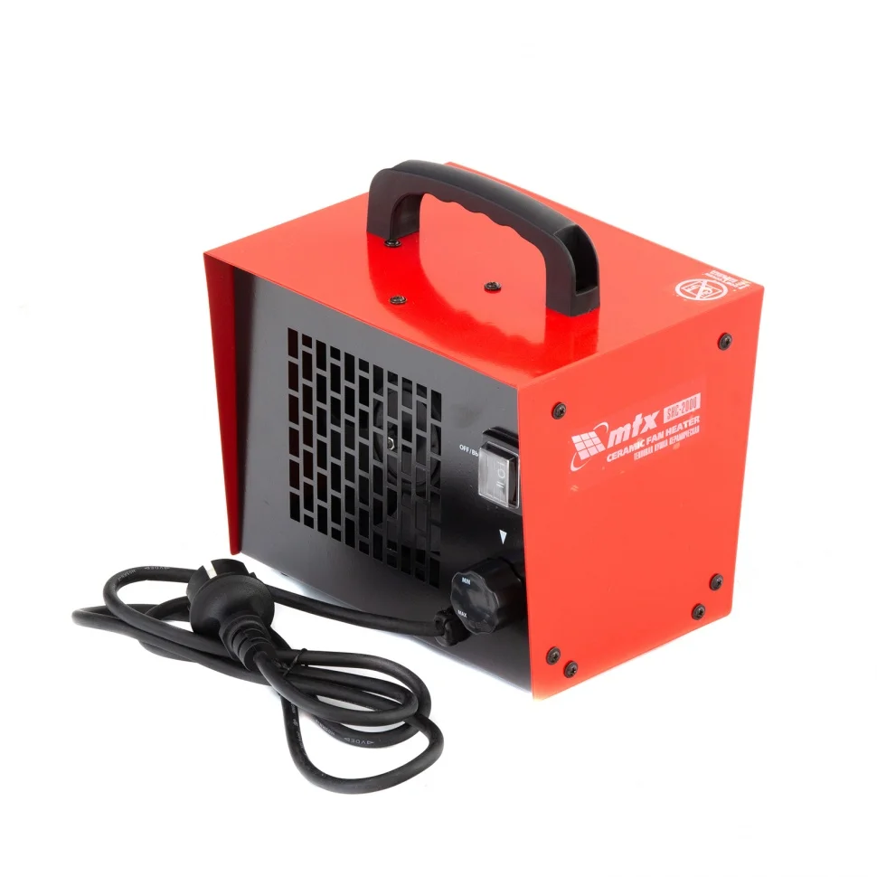 MATRIX Тепловая пушка керамическая SHC-2000, квадратная, 230 В, 120 м3/ч, 1/2 кВт 96422