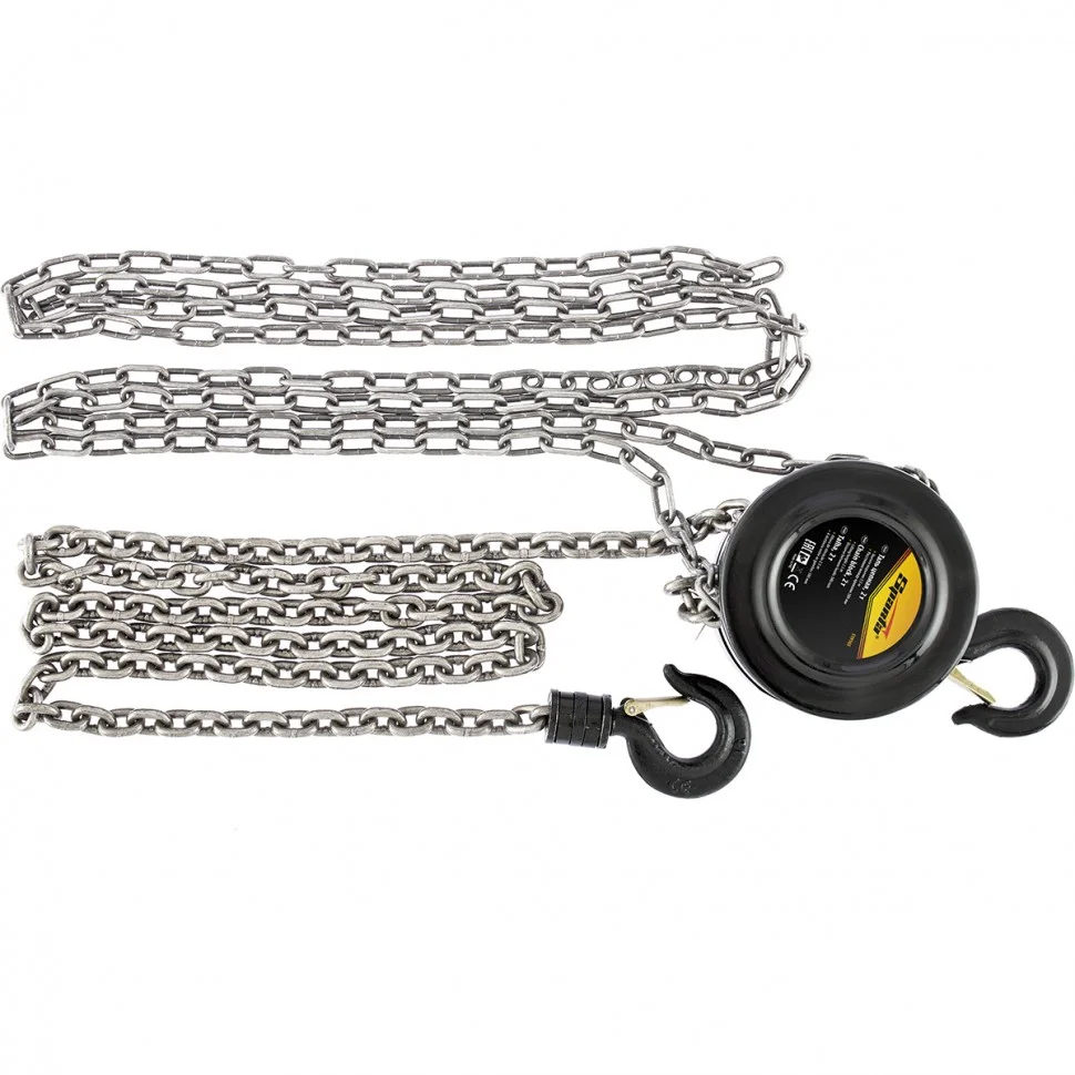 Sparta Таль цепная, 2 т, H подъема 2.5 м, расстояние между крюками 380 мм 519165