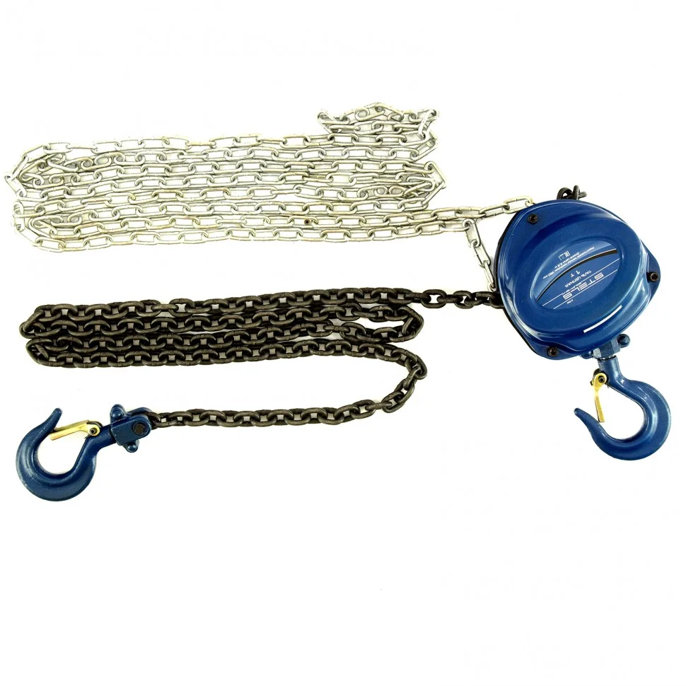 Stels Таль цепная, 1 т, h подъема 2.5 м, расстояние между крюками 350 мм 51944