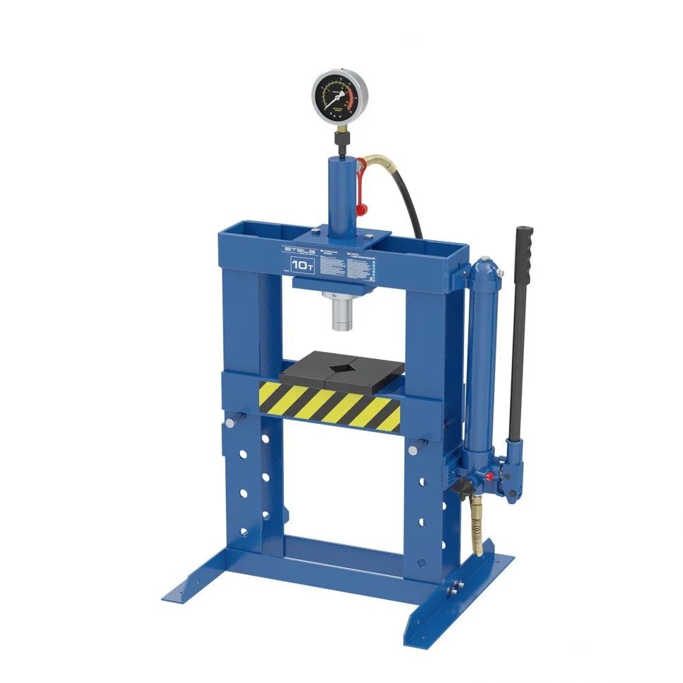 Stels Пресс гидравлический настольный с манометром, 10 т 52305