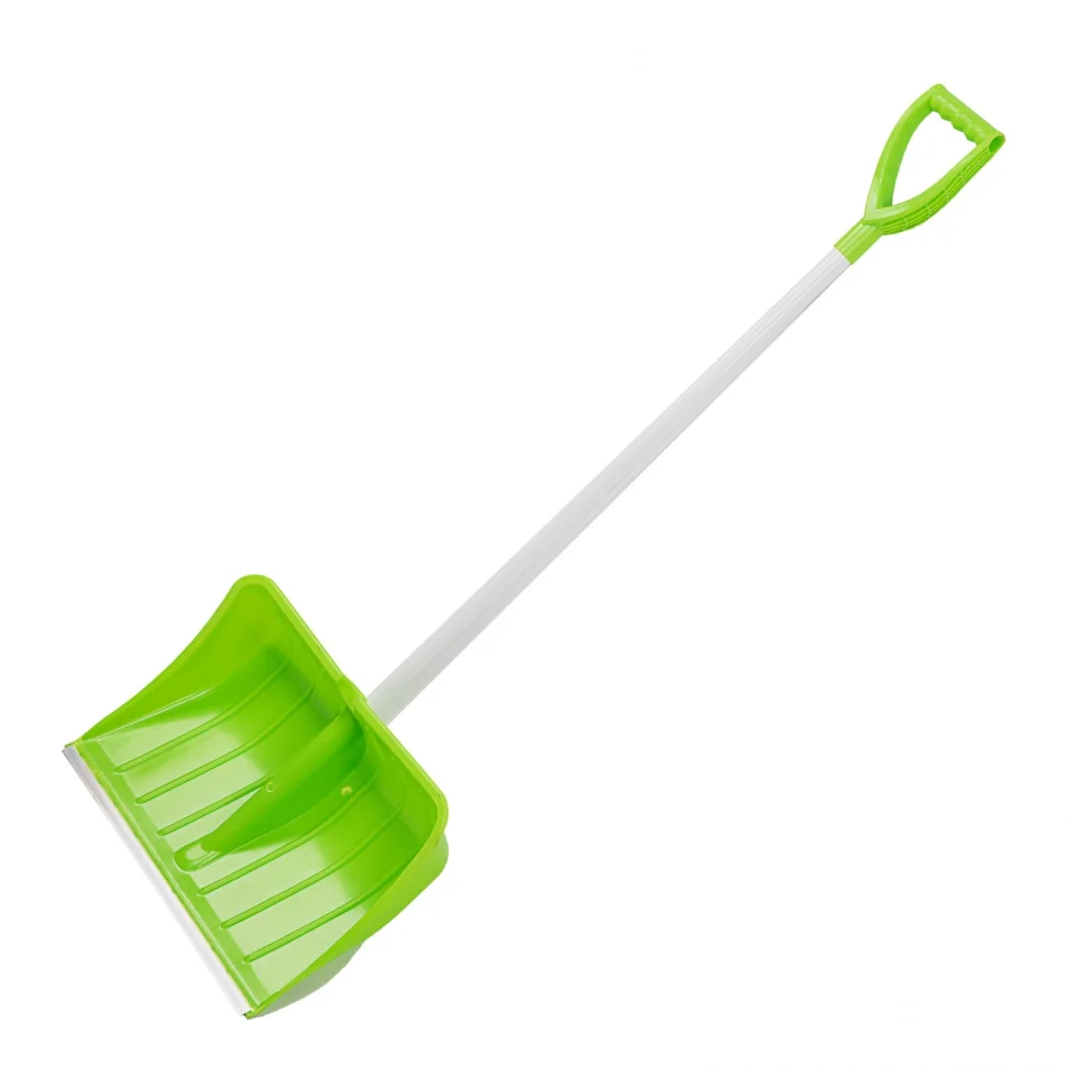 Сибртех Лопата для уборки снега пластиковая Profi, 535 х 385 х 1400 мм, стальной черенок, Россия, 61493