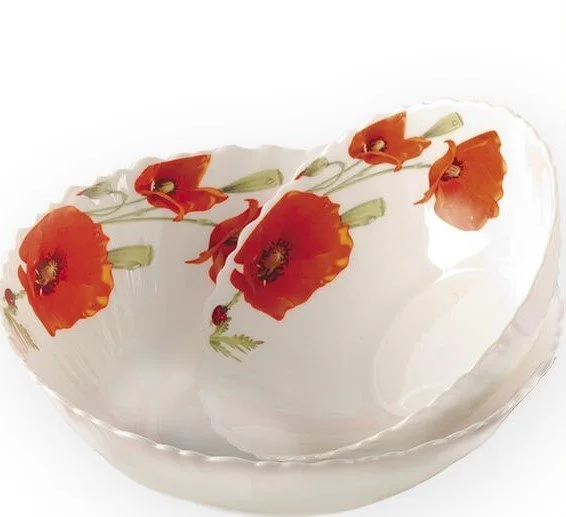 MAESTRO Тарелка глубокая 17,5см Маки 2 MR 30764-07