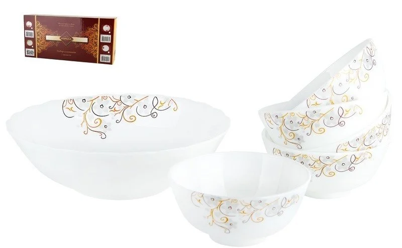 КОРАЛЛ Набор салатников 7пр. Ваниль JL9907B