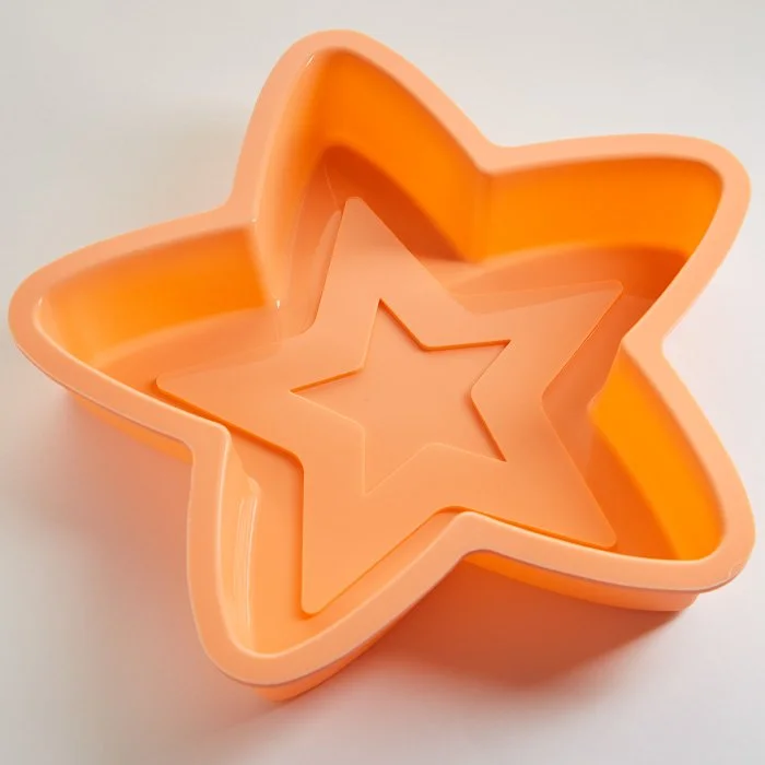 ALPENKOK Форма 26х25,5см Звезда АК 6197 S персиковая