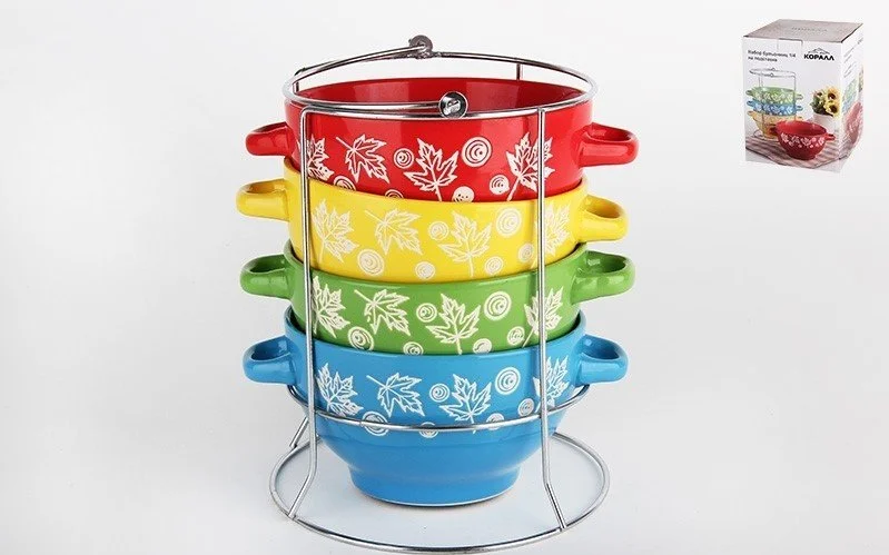 КОРАЛЛ Набор бульонниц Эстель 4пр. HEN1354