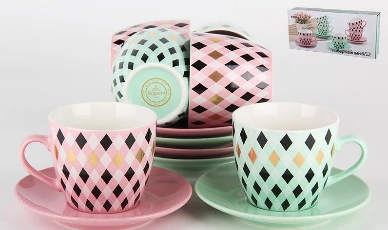 КОРАЛЛ Набор чайный 12 пр.Ритм RX-N17329
