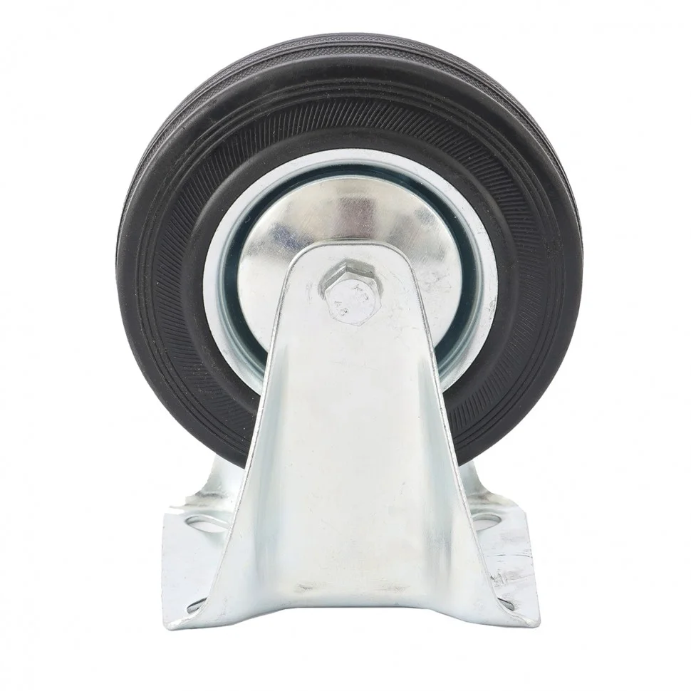 Сибртех Колесо неповоротное D 200 мм, крепление платформенное 68712