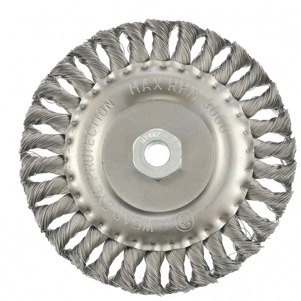 Matrix Щетка для УШМ 150 мм, М14, плоская, крученая проволока 0.35 мм 74635