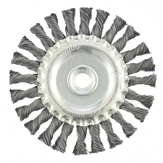 Matrix Щетка для УШМ 125 мм, М14, плоская, крученая проволока 0.5 мм 74640