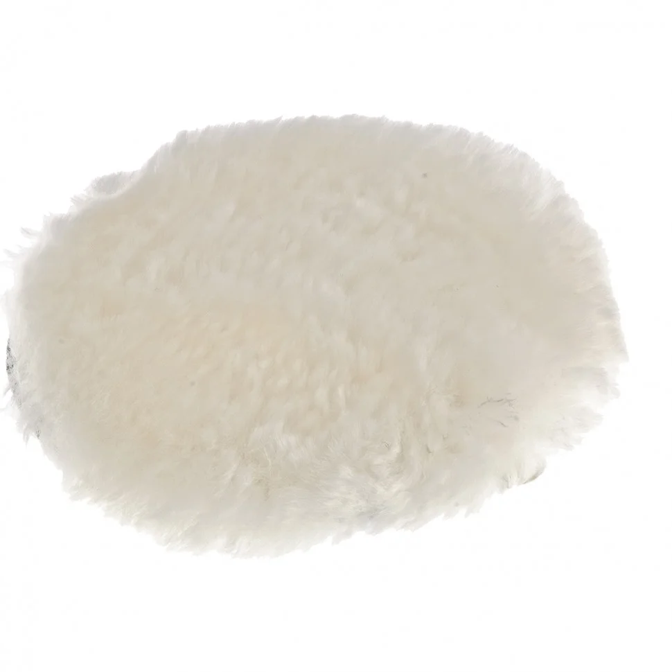 Matrix Насадка полировальная "под липучку", 150 мм, натуральная шерсть 75953