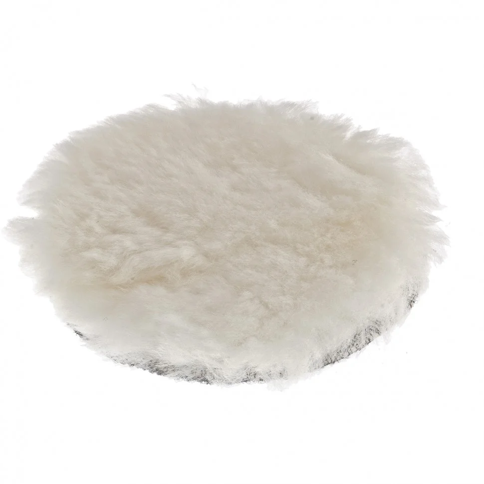 Matrix Насадка полировальная "под липучку", 125 мм, натуральная шерсть 75952