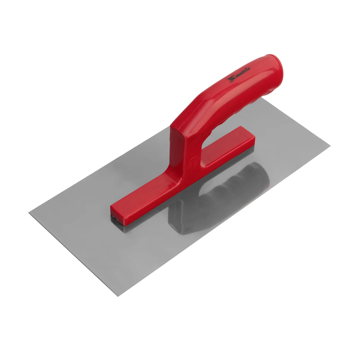 Matrix Гладилка стальная, 280 х 130 мм, зеркальная полировка, пластмассовая ручка 86774