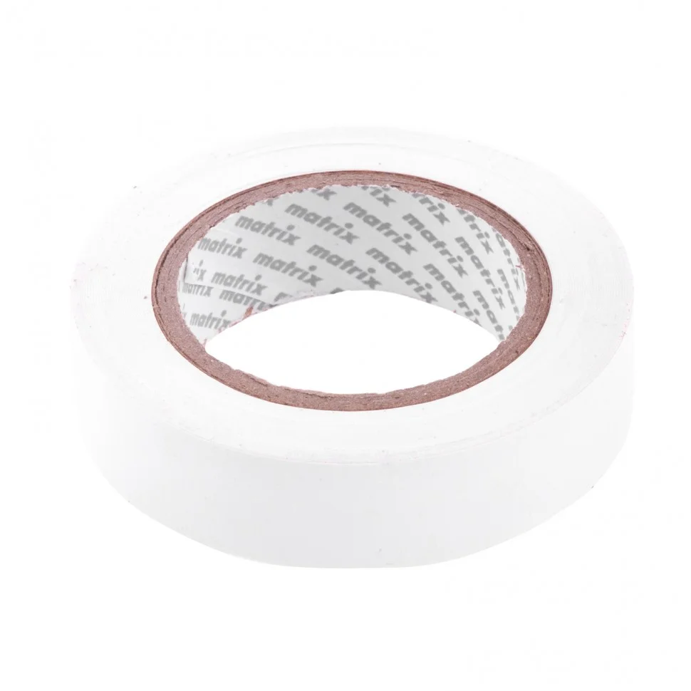Matrix Изолента ПВХ, 15 мм х 10 м, белая, 150 мкм 88775