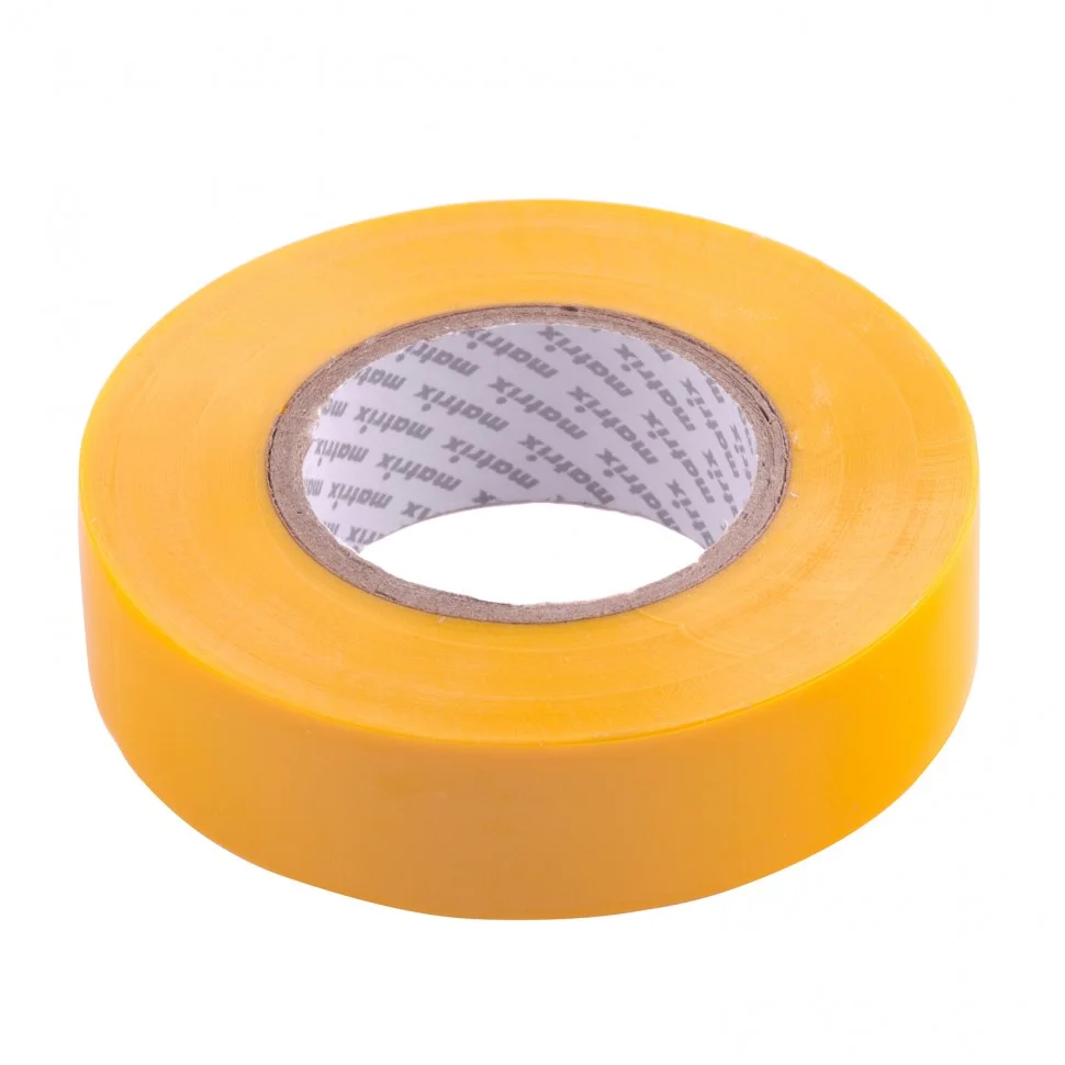 Matrix Изолента ПВХ, 19 мм х 20 м, желтая, 150 мкм 88780