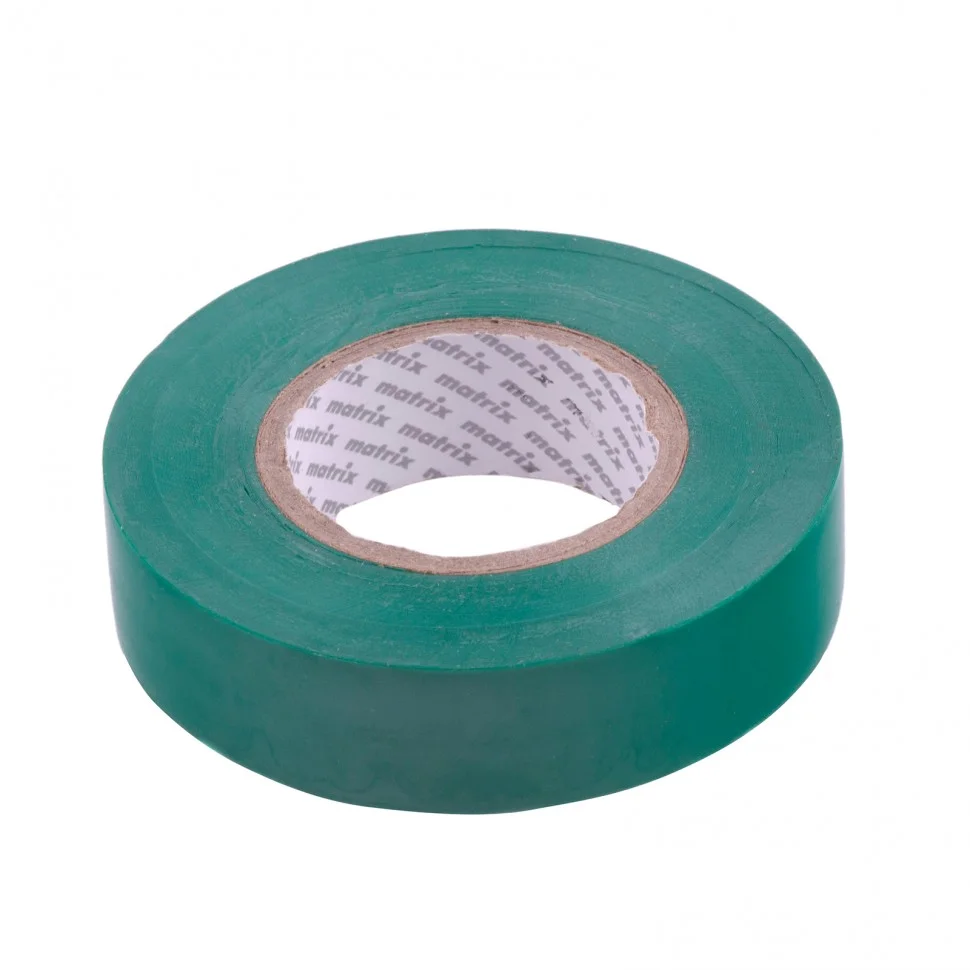 Matrix Изолента ПВХ, 19 мм х 20 м, зеленая, 150 мкм 88781