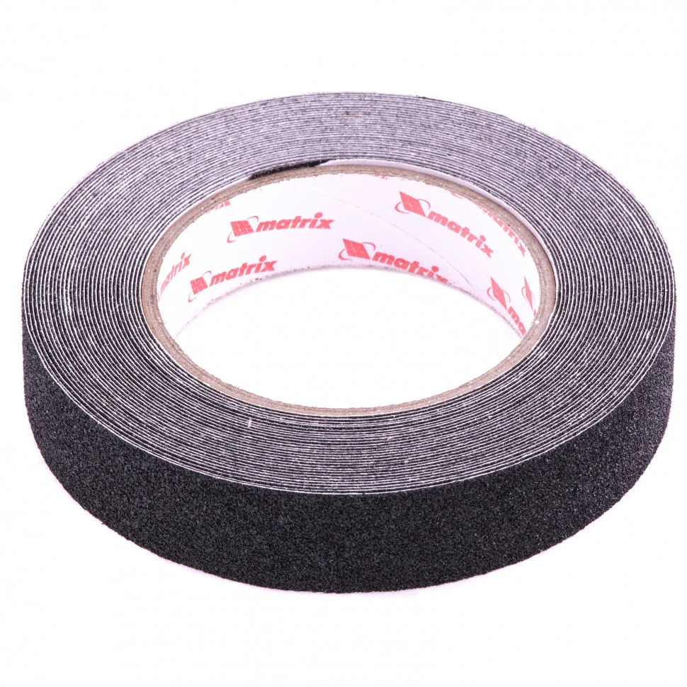 Matrix Лента клейкая противоскользящая, черная 25 мм x 10 м 88706