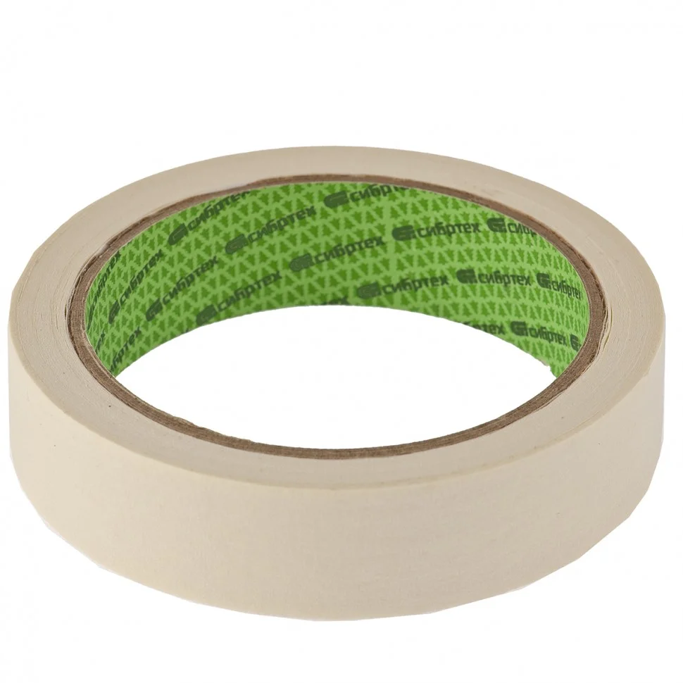Сибртех Лента малярная, 23 мм х 25 м, на бумажной основе Россия 88838