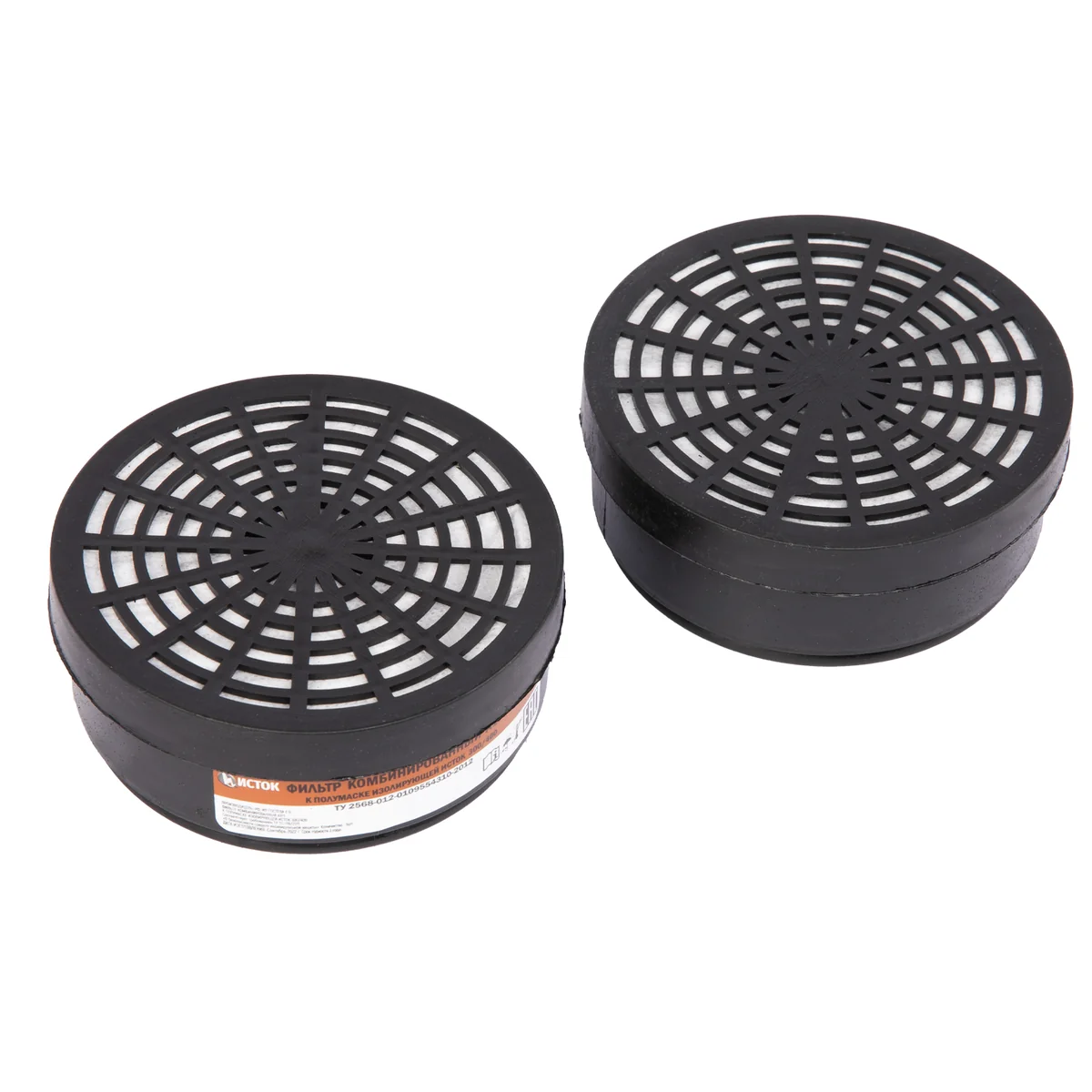 Sparta Фильтр комбинированный к полумаске изолирующей "Исток" 300/400, А1Р1, 2 шт 892447