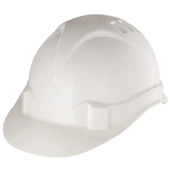 Сибртех Каска защитная из ударопрочной пластмассы, белая Россия 89114