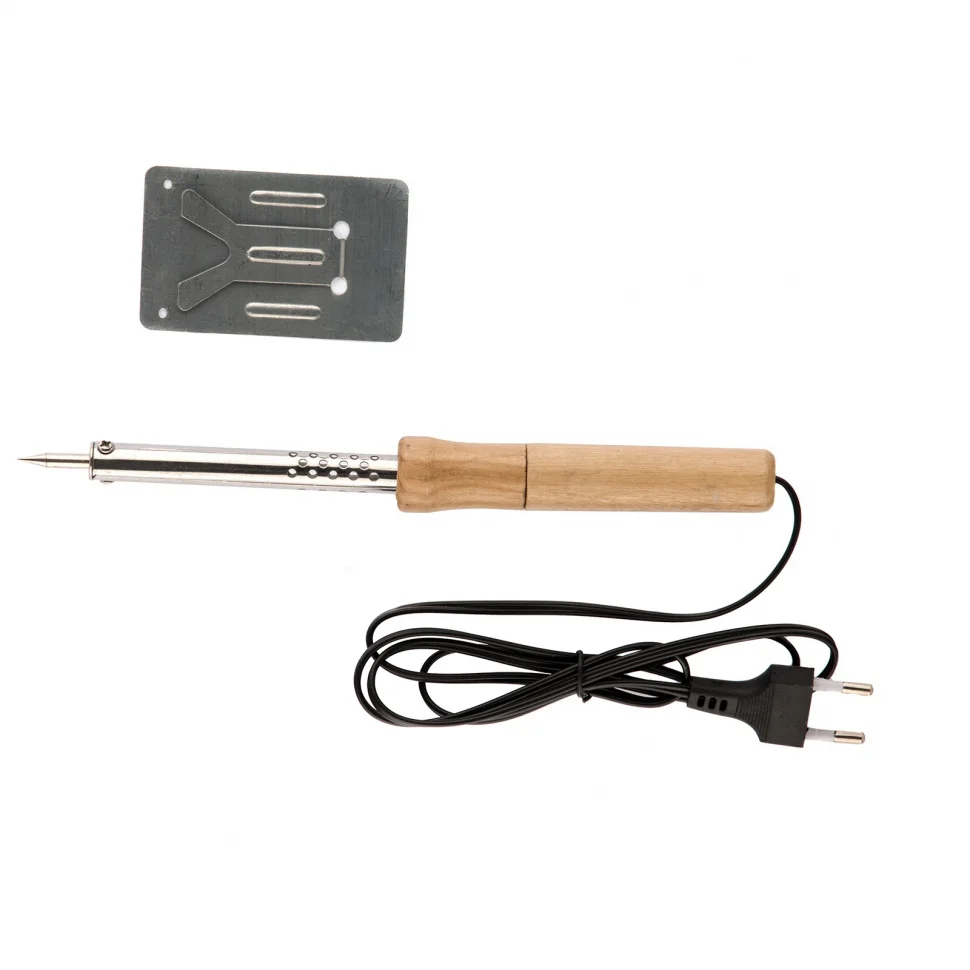 Sparta Паяльник с ручкой из дерева, 60 Вт, 220 В 913103