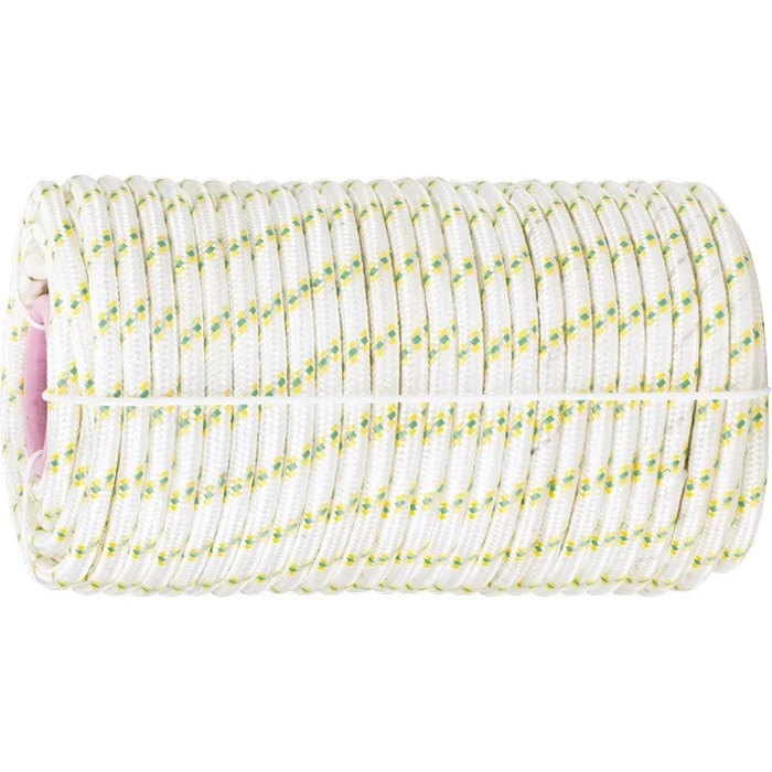 Сибртех Фал плетёный капроновый с сердечником, 6 мм, L 100 м, 16-прядный, Россия 93969