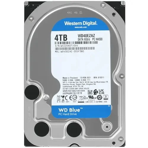 WD Жесткий диск Western Digital 4Tb BLUE WD40EZAZ 5400rpm SATA 6GB/S 256MB